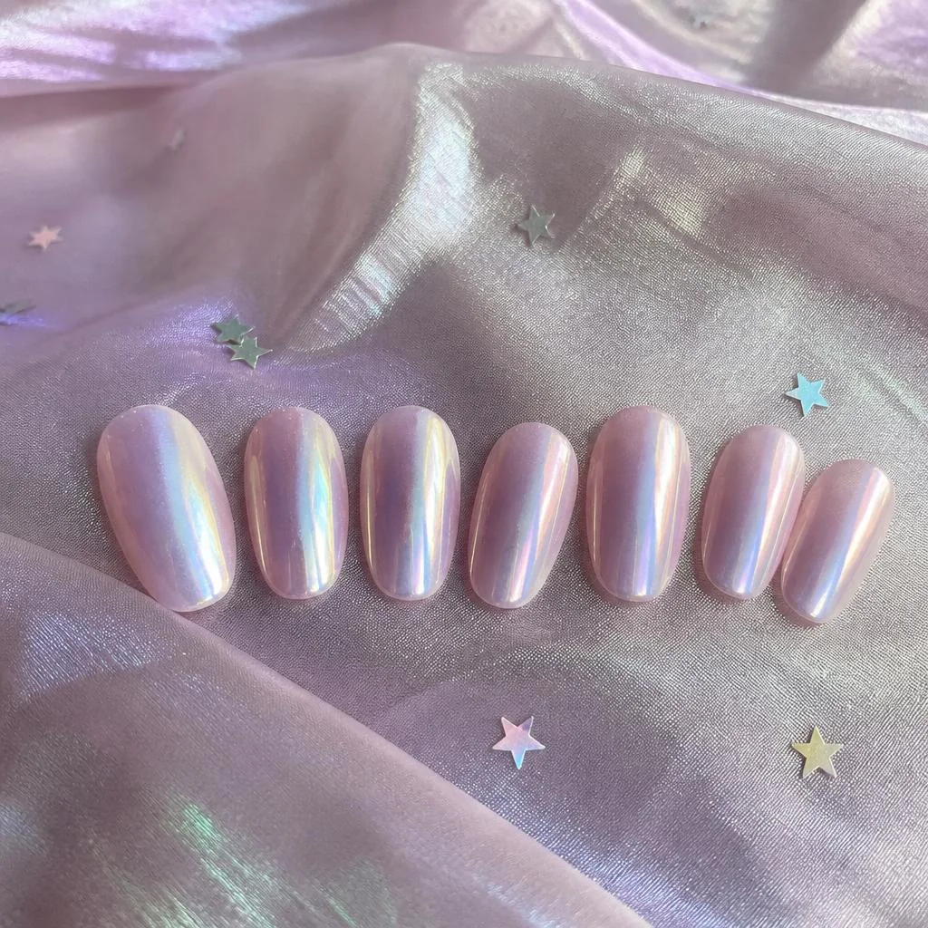 Chrome & Glaze press-on nails
